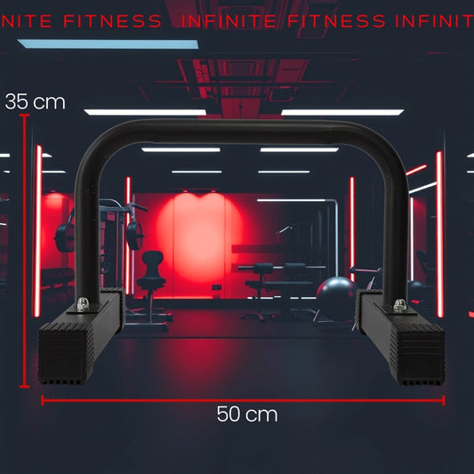 Steel Parallel Bars, Push Up Stand Parallettes with Non-slip Rubber Feet, Calisthenics Training Equipment