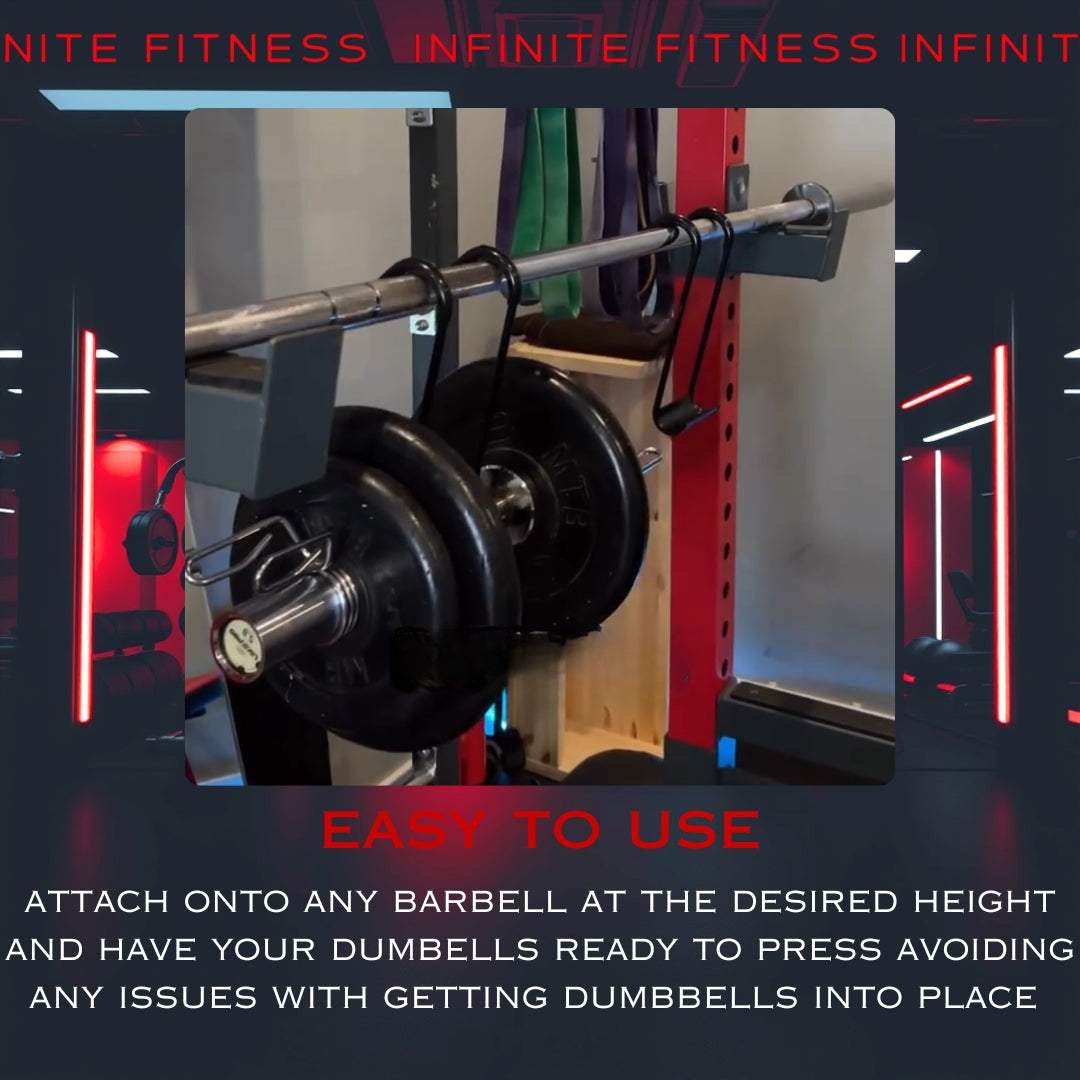 Infinite Fitness Dumbbell Spotter Hooks