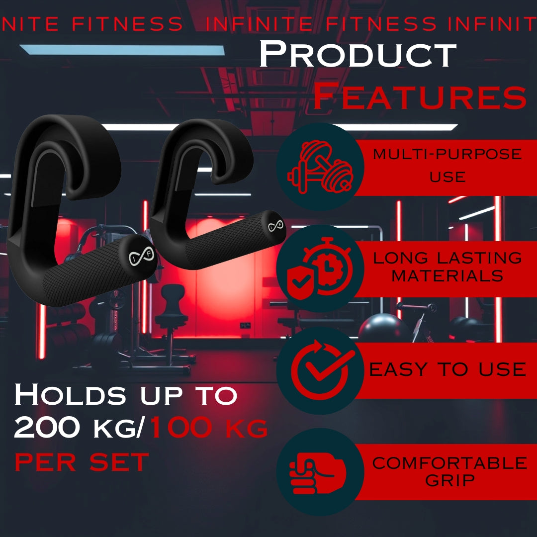 Neutral Grip Pull Up Hook Handles