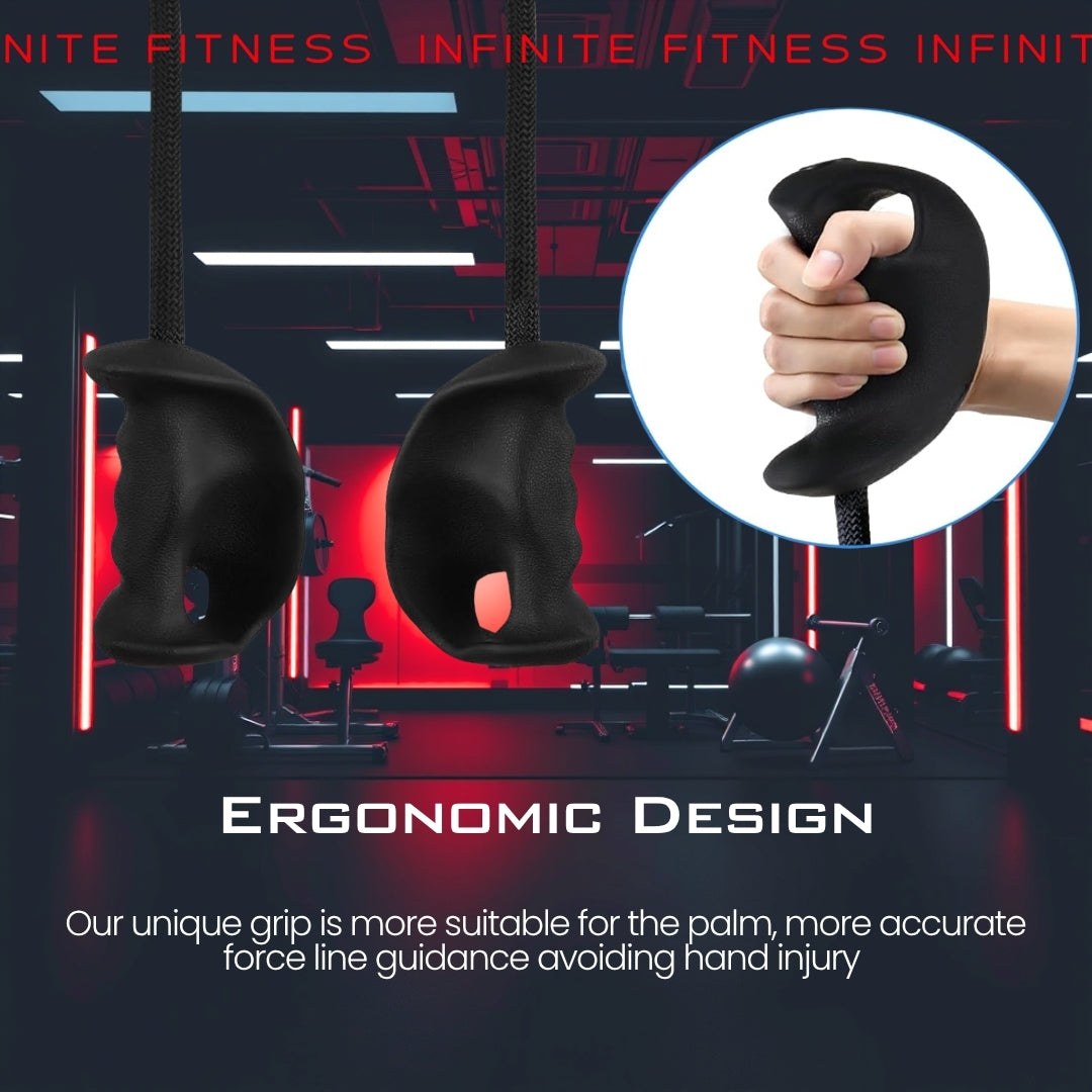 Ergonomic Biceps Rope Cable Machine Attachment