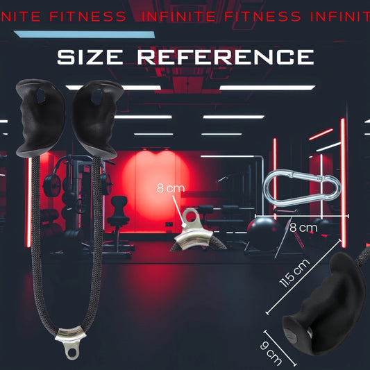 Ergonomic Biceps Rope Cable Machine Attachment