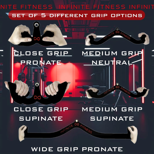 Max Grip Lat Pull Down Attachments- 5 different grip options