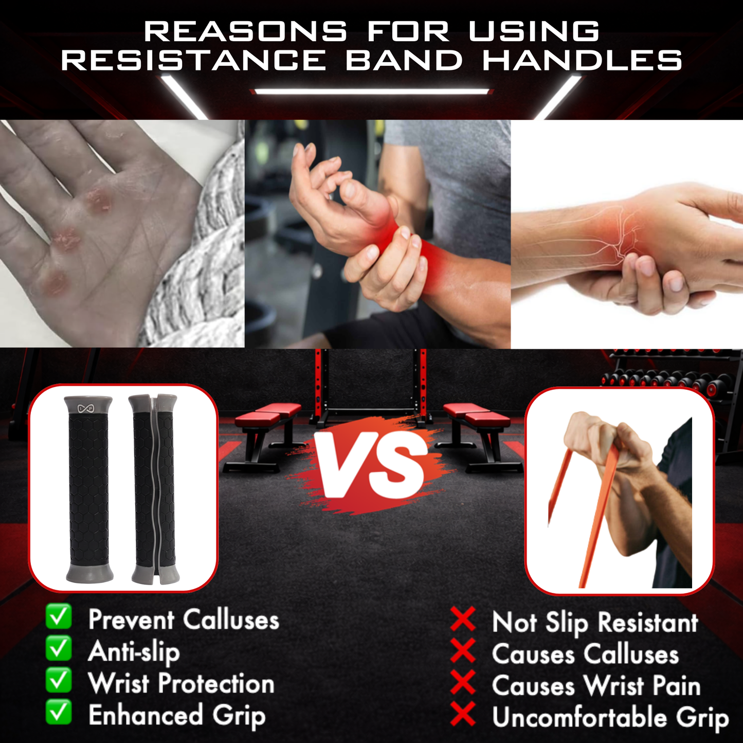 Handles For Resistance Bands