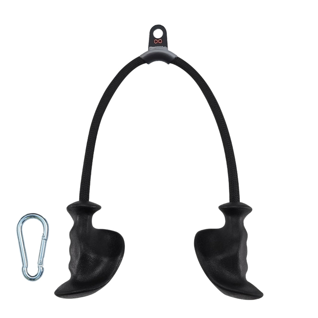Ergonomic Triceps Rope Cable Machine Attachment