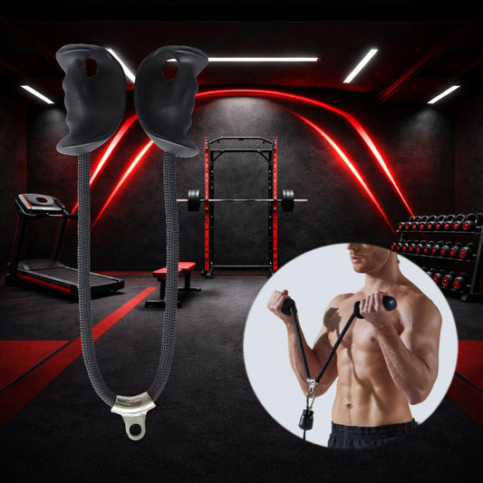 Ergonomic Biceps Rope Cable Machine Attachment