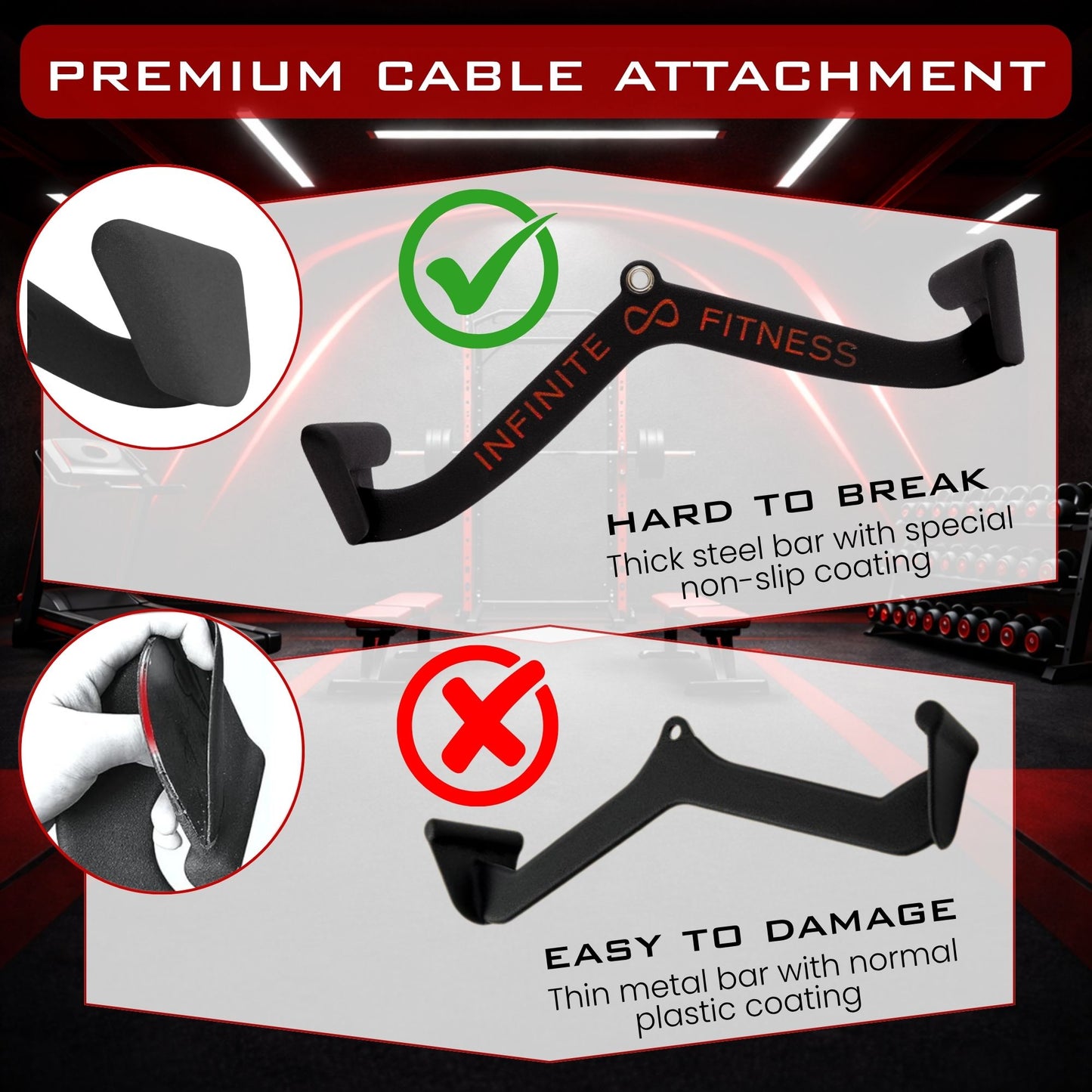 Max Grip Lat Pull Down Attachments