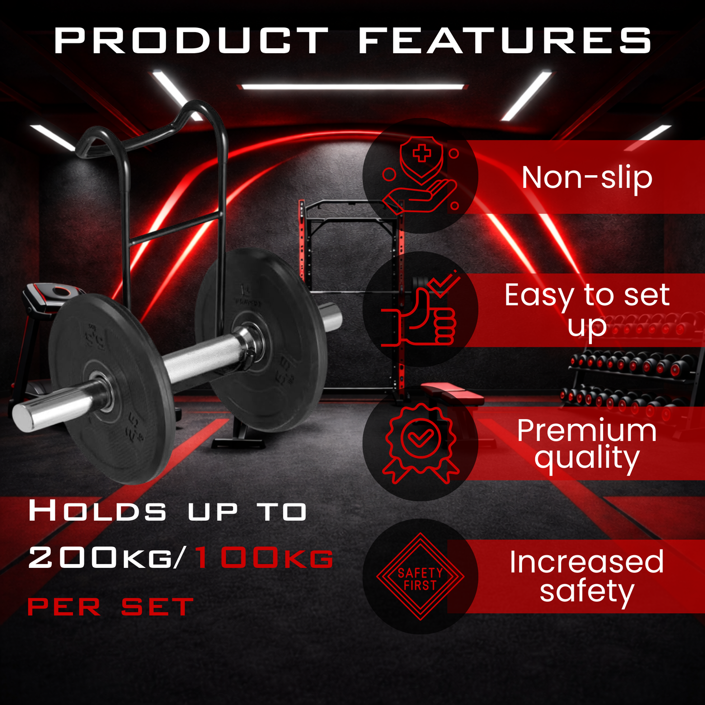 Dumbbell Spotter Hooks
