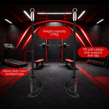 Ergonomic Triceps Individual Ropes