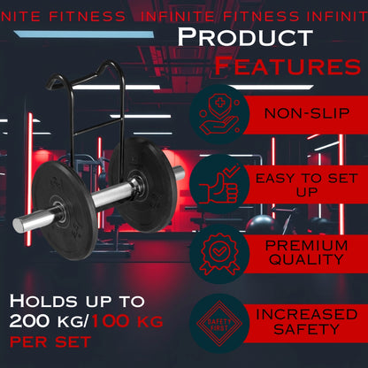 Infinite Fitness Dumbbell Spotter Hooks