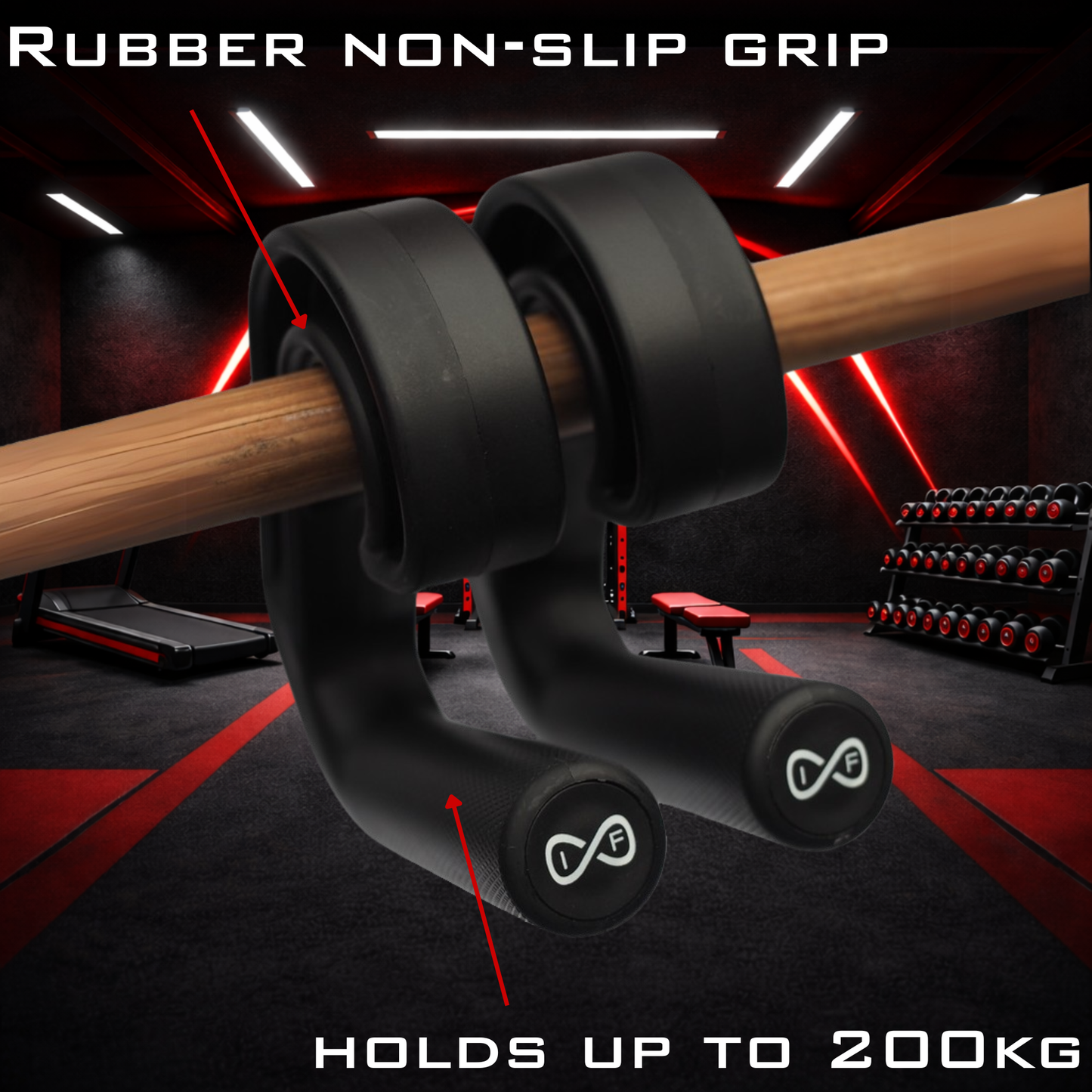 Neutral Grip Pull Up Hook Handles