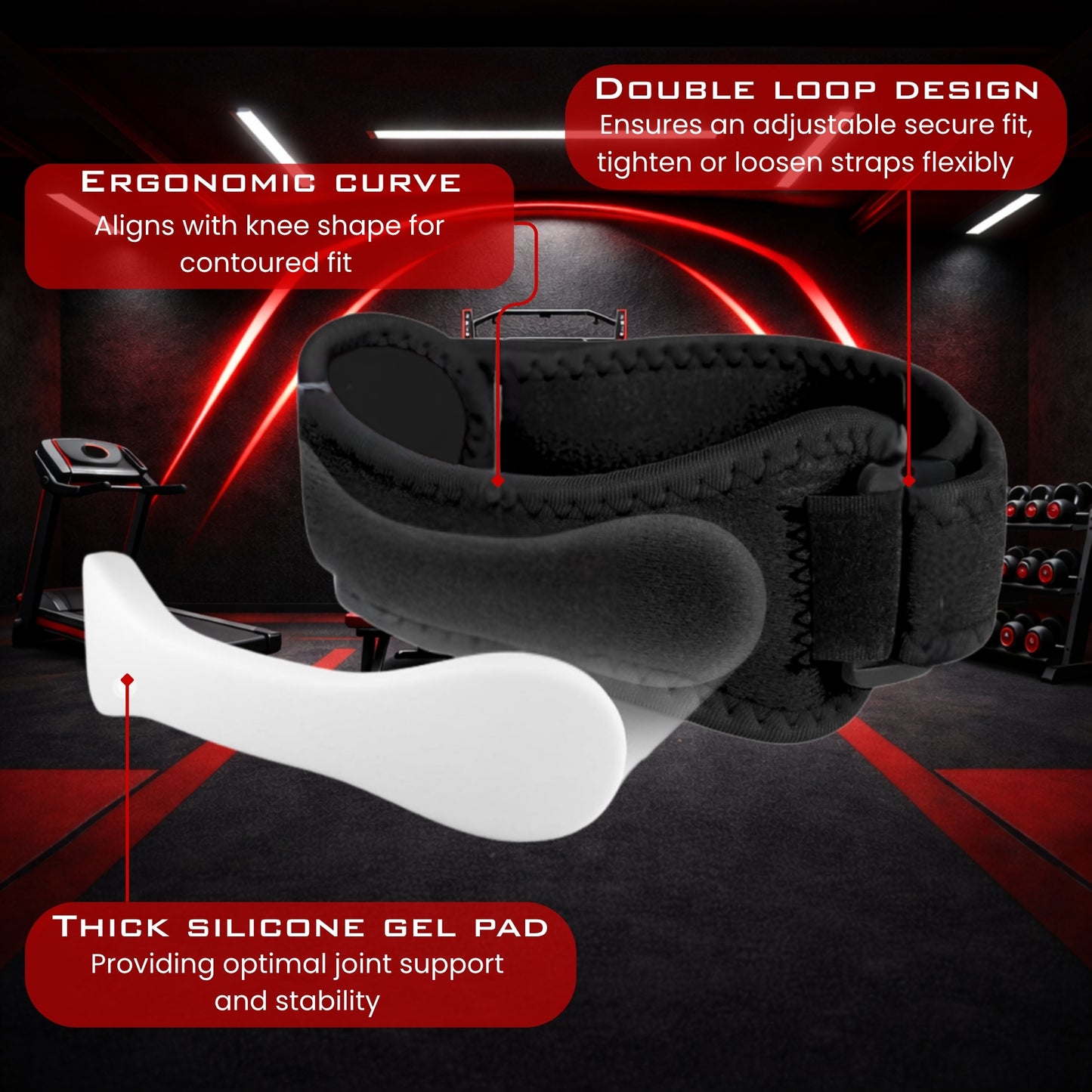 Single Patella Tendon Knee Strap