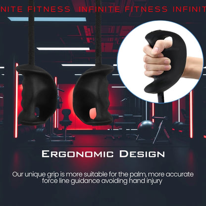 Ergonomic Biceps Rope Cable Machine Attachment