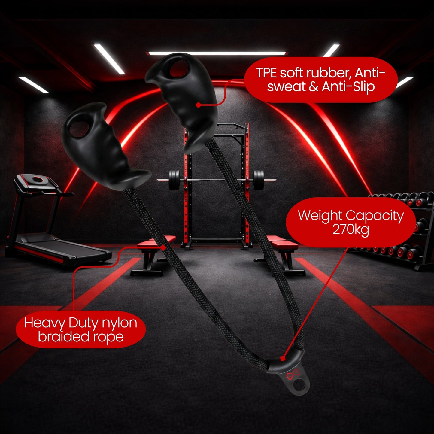 Ergonomic Biceps Rope