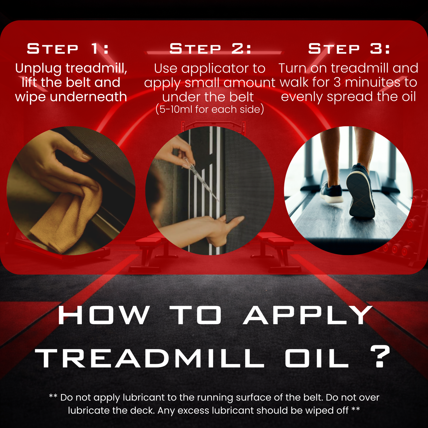 100% Pure Silicone Oil Premium Treadmill Lubricant