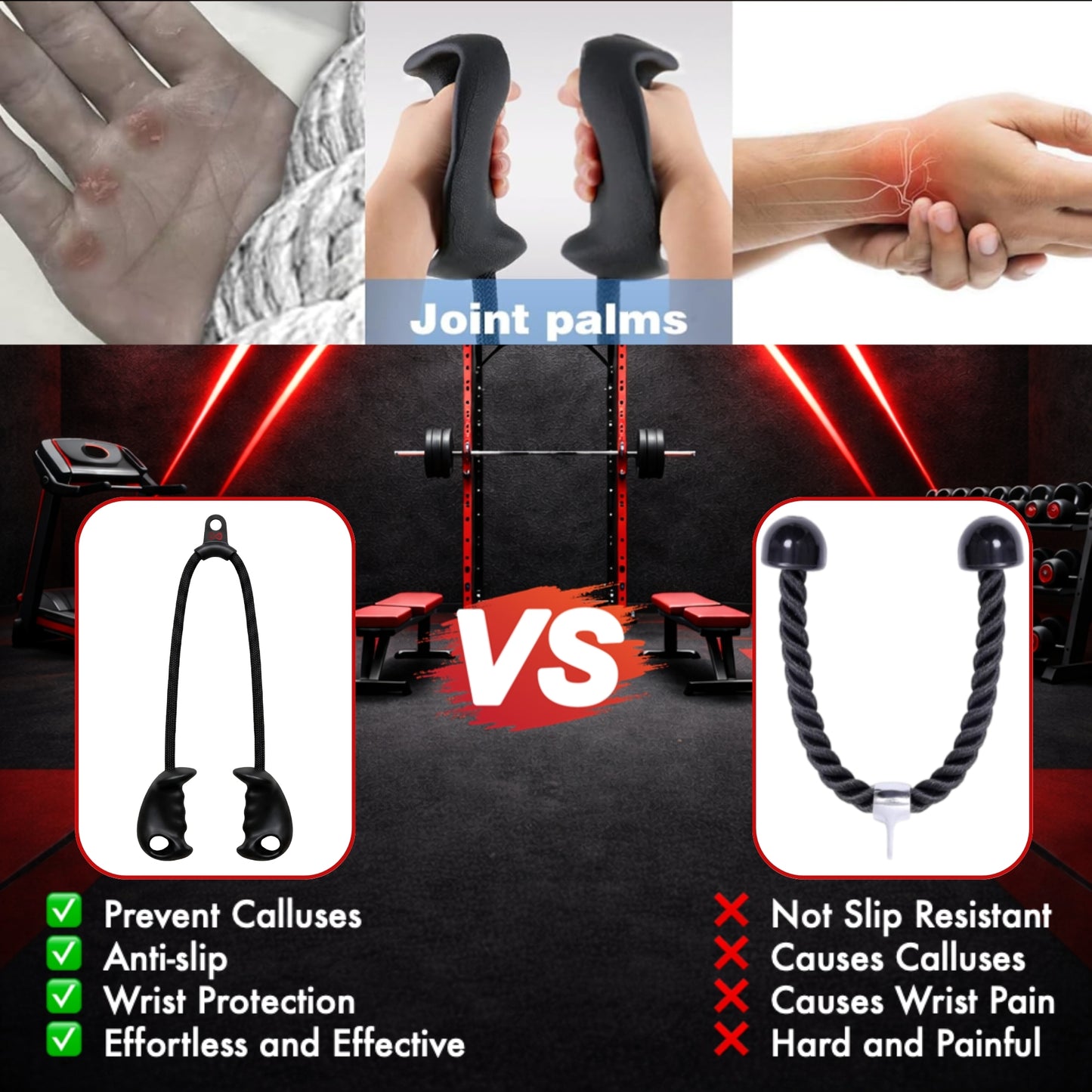 Ergonomic Biceps Rope