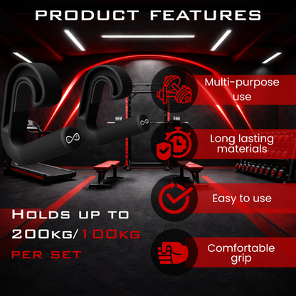 Neutral Grip Pull Up Hook Handles