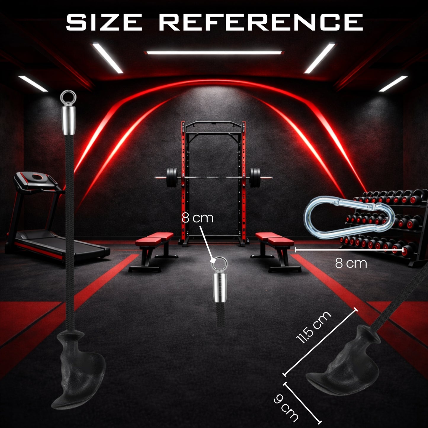 Ergonomic Triceps Individual Ropes