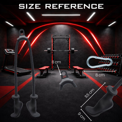 Ergonomic Triceps Rope Cable Machine Attachment